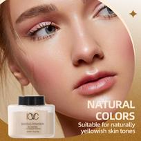 Matte setting powder Oil-controlling, oil-absorbing and water-absorbing silky facial foundation to hide pores and set makeup natural color