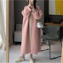 Rudens ir žiemos moteriškas megztinis Premium Sense ilgas megztinis Laisvo dizaino „Niche Lazy Windbreaker Cardigan Striukės“ One Size