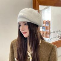 Wool Blend Beret Hats for Women French Beanie Hats Warm Caps Breathable Painter Caps for Cold Weather 2024 One Size balta