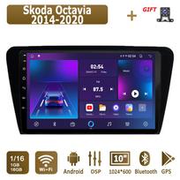 „Android“ automobilio radijas, skirtas „Skoda Octavia 2014-2020“ daugialypės terpės grotuvo galvos blokas, stereo GPS navigacija BT WIFI 1+16GB 1+16GB gray