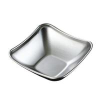 1/2/3 Grotelės nerūdijančio plieno pagardinimo indas Korėjietiškas metalinis kepsninės padažas panardinamas indų lėkštė BBQ restoranas virtuvės indai 1Grid sidabras