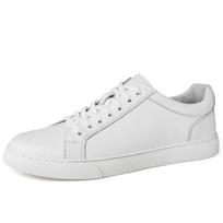 Genuine Leather Mens Casual Shoes Lightweight Man Skateboard Shoes Luxury Brand Sneakers Travel Tenis Masculino Vulcanize Shoes 44 black
