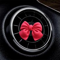 Car Interior Bow-knot Air Vent Freshener Perfume Clip Car Art Air Conditioning Clip Car Decoration Accessories Woman Gifts
