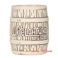 Karštas Baltas Žaibas Vyno Statinė TIKI Baras Keramika Kokteilių Stiklas Klasikinis amerikietiško stiliaus Pina Colada Maitai Alaus puodelis Alaus puodelis Wine Barrel Mug 550ml 19oz