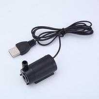 USB 1M kabelis DC Mute 3V5V6V mini panardinamas vandens siurblys Horizontal black