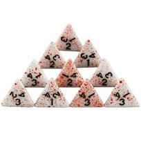 Polyhedral Dice Set D4-D20 Opaque Blood Digital Dice for Funny Party Board Game D4 beige