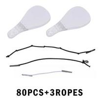 80/120 vnt. plono veido veido lipdukai veido linijos raukšlės suglebusi oda veido patempimas 80PCS white