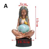 Motinos Žemės statula, Dervos statulėlė Motinos Žemės meno statula, tūkstantmečio Gaia statula, Namų ir sodo bronzinė dekoratyvinė figūrėlė