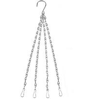 Basket Flower Pot Pendant Replacement Plant Hangers Replacement Chains 4 Strand Hanging Chain silver1-1pc gray