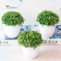 1vnt dirbtinių augalų žolės kamuolys Miniascape Vestuvių vakarėlis Namų stalo bonsai dekoras one size