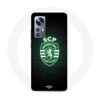 Coque Maniacase pour Xiaomi 12 5G scp sporting portugal lumineux fond noir juoda