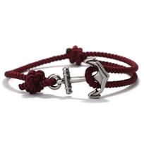 Trendy Anchor Bracelet Milanese Rope Braided Braclet Men Women Casual Accessories Beach Surf Viking Adventure Jewelry Gifts