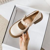 2024 Two Way Wear Women Leather Shoes for Wedding Party Black White Girls School Shoes Princess Sweet Mary Janes Shoes Plus 35-43 35