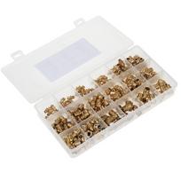 Straight and 90 Degree and 45 Degree Copper Zerk Grease Nipple Fittings Assortment Kit Metric M6 M8