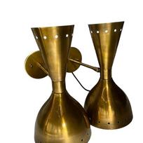 Brown Antique Finish Diablo Wall Sconce - Italian Mid-Century Sputnik Style Vanity Modern Bathroom & Indoor Kitchen Fixture Lamp