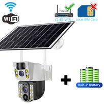 2025 m. 4G SIM kortelės saulės kamera 2.4G WiFi IP CCTV stebėjimo kameros 360 Monito Smart Home Security Protection PIR Humanoid Detection WIFI Camera