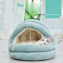 Cat Kennel for All Seasons, Winter Warm Kennel, Closed Mongolian Cat Kennel, Pet Supplies Removable and Washable Small (42 * 40 * 38cm)