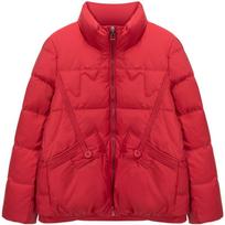 Stand-up Collar Light Down Jacket Women's Short 2024 New Korean Version White Duck Down Cold-proof Foreign Style Small Warm Jacket S raudona