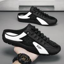 2024Vyriškos neslystančios klumpės Vyras Mada Atsitiktinės Aukštos kokybės Vyriški sportbačiai Lengvi Vyriškos mados tendencijos Lauko vaikščiojimo batai 39 juoda