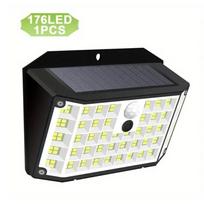 Solar Outdoor Lights 176 LED Solar Powered Motion Sensor Flood Lights IP65 Waterproof 3 Modes Wall Lamp For Outside Porch Yard 1pcs