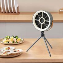 Compact Range Hood Oil Smoke Extractor for Indoor Cooking and BBQ pilka