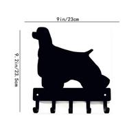 Promotion Cocker Spaniel Key Hooks Holder Bathroom Accessories Home Decoration Home Decoration Cocker Spaniel Promotion šviesiai pilka spalva