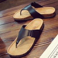 Fashion New Style Beach Cork Flip Flops Slipper Casual Summer Women Mixed Color Outdoors Sandals Flat Shoes 44 white