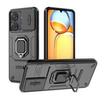 For Xiaomi Redmi 13C Case Shockproof Armor Protect Back Coque for POCO C65 X5 X6 M6 Pro Redmi13C 13 C 4G Slide Lens Phone Cover For Redmi 13C juoda