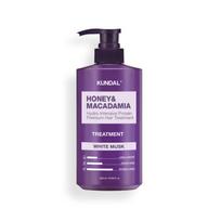 KUNDAL Medus ir Makadamijos Proteinai Plaukų Kaukė White Musk 500ml 1 PCS