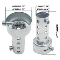 35mm/42mm/45mm/48mm/60mm Motociklo DB Killeris Dusintuvas Triukšmo Garso Eliminatorius Išmetimo Reguliuojamas Duslintuvas Dusintuvas Nuimamas white
