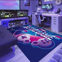 3D Žaidimų tema didelio ploto kilimai E-sporto kambario dekoracija Kilimas Animacinis žaidimų pultelis Kilimas Berniukų miegamojo lovos šoninė dekoracija Kilimas 40X60cm-16x24in