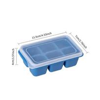 Silicone Ice Cube Mold Easy-Release Quickly Freeze glace Silicone Ice Maker Creative Cylinder Ice Bucket Whiskey Beer Maker gray