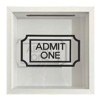 Shadow Box Frame with Slot on Top Money Box Top Loading Display Case Frame for Travel Sporting Events Concert Ticket Stubs gray