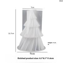 3D Geometrinė Pušies Silikoninė Žvakių Forma Kalėdinė Eglutė Kvapiosios Žvakės Silikoninė Forma DIY Aromaterapinė Žvakė Muilo Gamybos Įrankiai Amatai