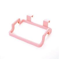 Creative Kitchen Shelf Hanging Garbage Bag Stand Behind Household Cabinet Door Rag Trash Hanger Simple Kitchenware rožinė
