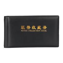 Loose Leaf Sheet Protective Bag Paper Money Collection Album 30 Pages for Collector Collection Pockets Money Banknote Transparent Black