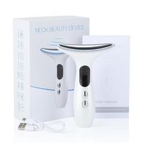 EMS Face Neck Lift Beauty Device Facial Massager LED Double Chin Remover Skin Rejuvenation Tightening Anti Wrinkle žalia
