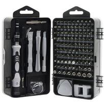 Tiksliųjų atsuktuvų rinkinys, elektronikos taisymo įrankių rinkinys, mikro magnetiniai antgaliai, skirti iPhone, kompiuteriui, asmeniniam kompiuteriui, nešiojamajam kompiuteriui, telefonui, „Mac“, planšetiniam kompiuteriui, „pasidaryk pats“ namuose, 115 viename geltona