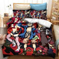 Anime Tengen Toppa Gurren Lagann Kamina Bedding Set Boys Girls Twin Queen Size Duvet Cover Pillowcase Bed Kids Adult 70x133cm 2pcs