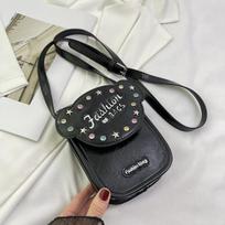 Fashion one shoulder women's bag all-match messenger bag simple small bag mobile phone bag (20cm<Max Length<30cm) gray