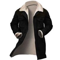 Men's Fall and Winter Loose Warm Windbreaker Jacket XS juoda