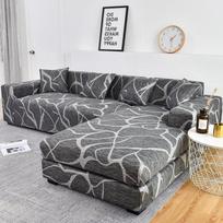 Elastinis sofos užvalkalas, sekcijinis kėdės užvalkalas. Jei jūsų sofa yra kampinė L formos, reikia užsisakyti 2 dalių sofos užvalkalą. 1 seat 90-140cm gray