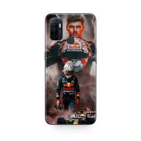 Case for Oppo A32 verstappen lightning Formula 1 F1 Helmet juoda
