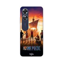 Coque Oppo A17 affiche One piece manga anime Maniacase juoda