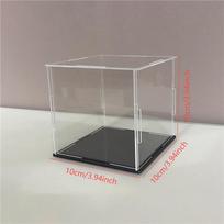Acrylic Display Cabinets for Collections, Assembled Clear Acrylic Boxes for Protect Action Figures, Organizing Modle,Dolls gray