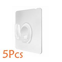 5PCS Wall Horn Storage Hook Free Punch Bedroom Hanger Hook Kitchen Invisible Hook Wall Strong Hanger Bathroom Hook balta
