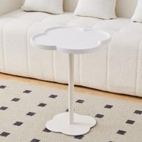 Cloud Side Table Creative Antique Cream Style Design Sense Living Room Sofa Bed Head Stainless Steel Glass Small Coffee Table brown