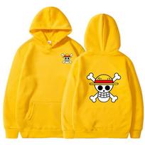 Harajuku Street Punk Pirate Style Hoodie S geltona