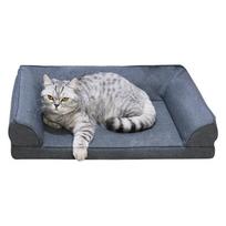 Dog Kennel Warm In Winter  Pet Kennel  Small  Medium and Large Dog Mat  Four-season Universal Sofa Kennel  Cat Kennel Mat  Dog Supplies Bed S gray