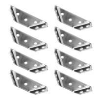8Pieces Heavy Duty Cold-Rolled Steel Right Corner Brackets Wood Shelves Right Angle-Stand Supporting Furniture Hardware Z